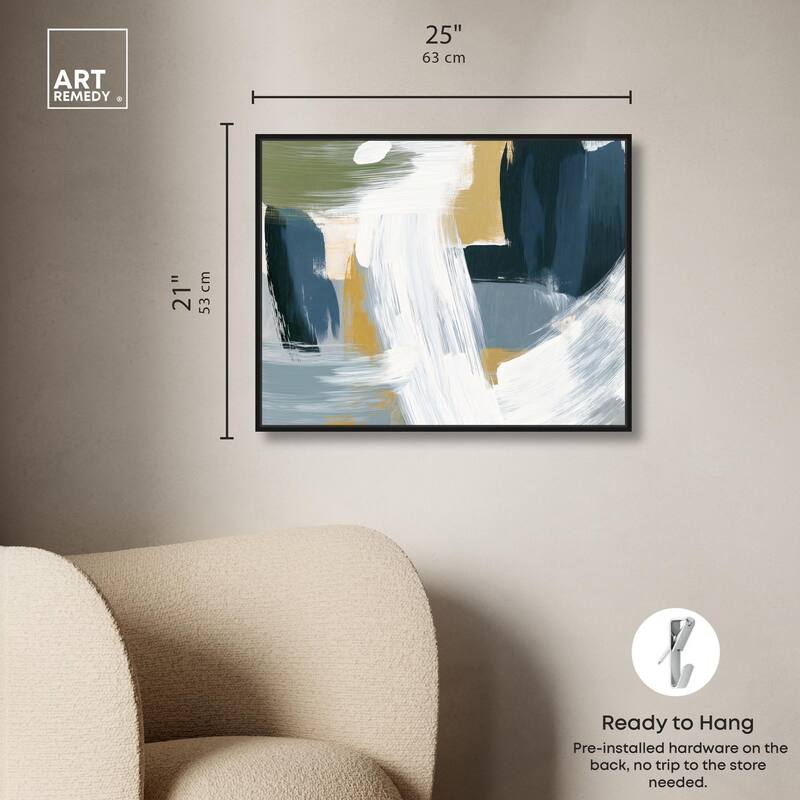 Moss Layers III Canvas by Art Remedy