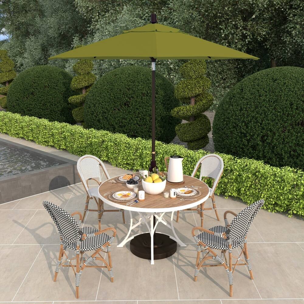 California Umbrella 75' Sun Master Patio Umbrella Bronze Aluminum Pole Fiberglass Ribs Crank Lift Tilt Pacifica