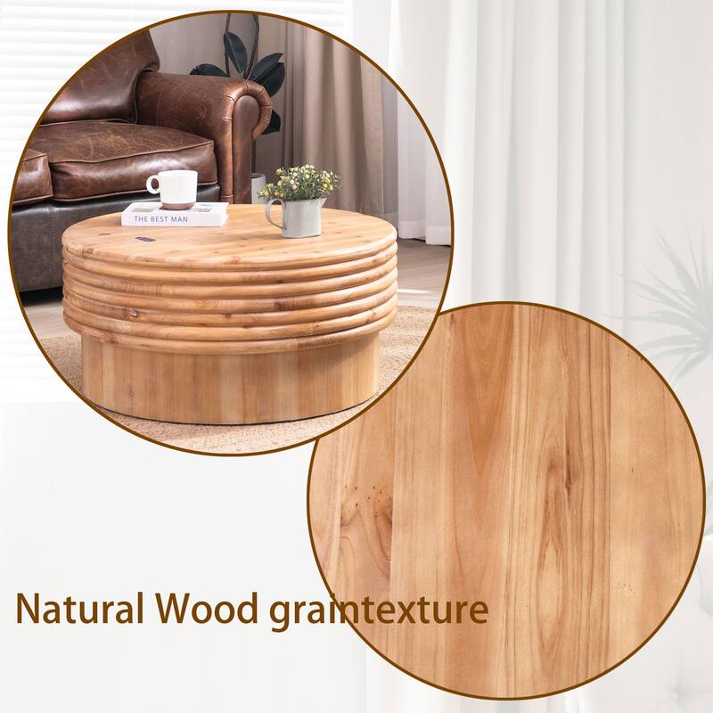 30.3" Modern Rustic Centerpiece for Living Room