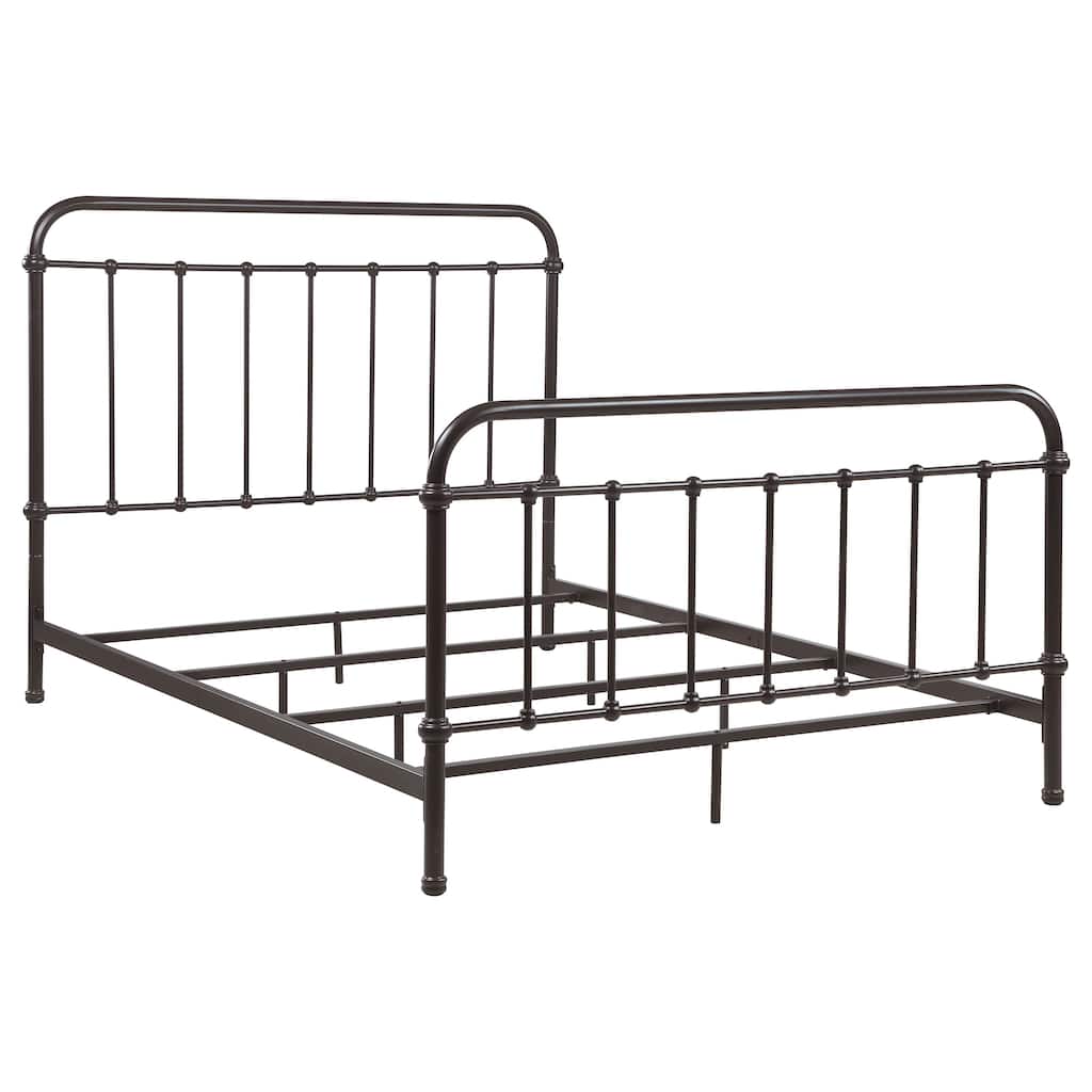 Livingston Metal Open Frame Bed Dark Bronze