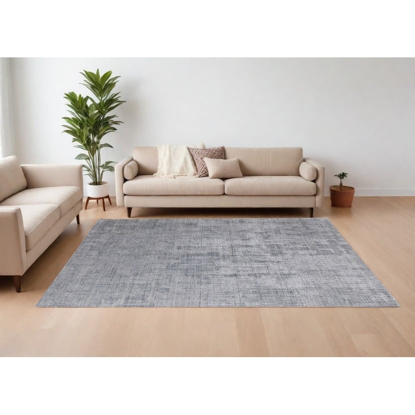 HomeRoots Abstract Casual Rectangle Area Rug - 120.00 in. x 96.00 in. x 0.39 in.