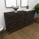 preview thumbnail 38 of 39, Contemporary Dark Brown Geometric Designed Wood Cabinet and Dresser Collection