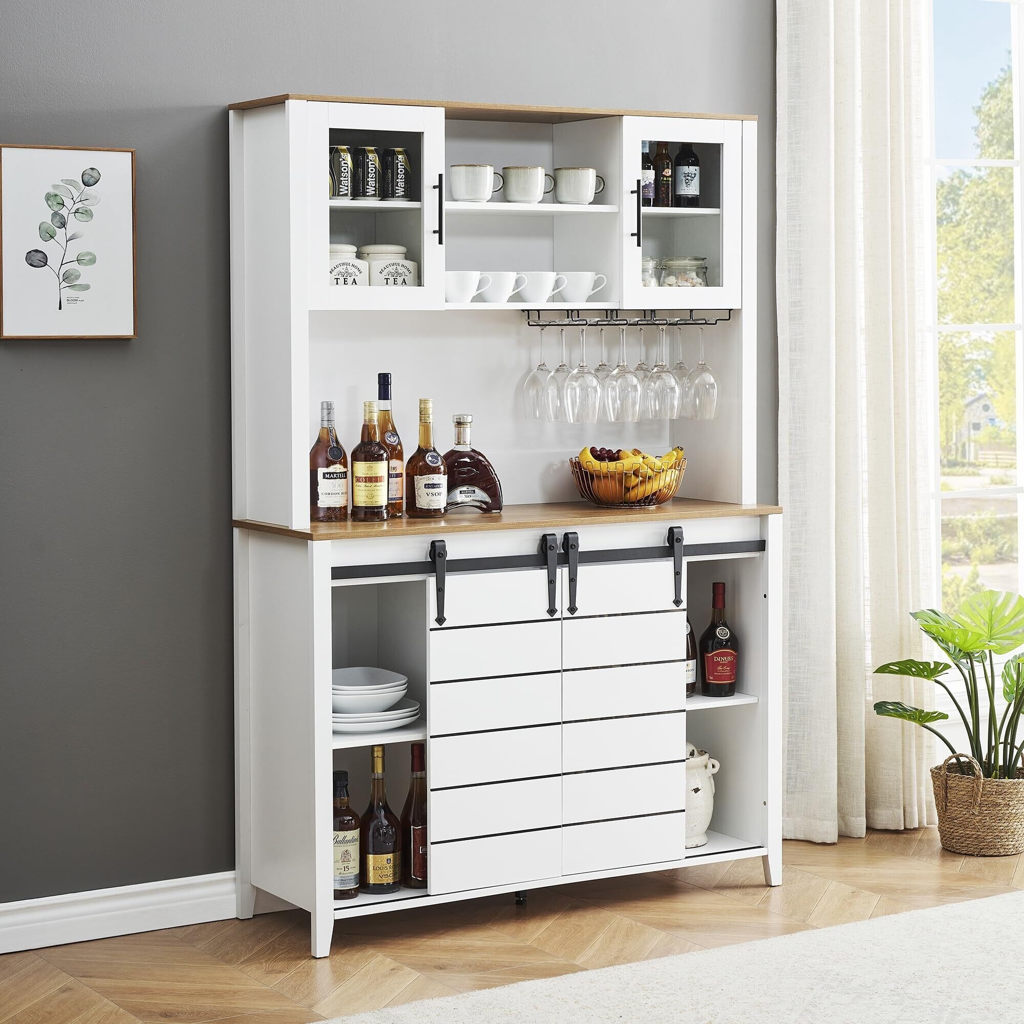 Wine cabinet store farmhouse