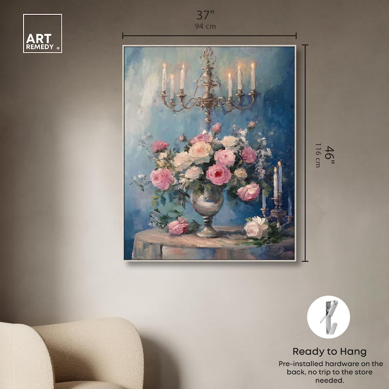 Romantic Roses Canvas by Art Remedy
