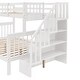 preview thumbnail 11 of 18, Functional & Stylish Stairway Bunk Bed - Twin Over Full with Drawer Storage, Solid Pine Construction, and Easy Assembly