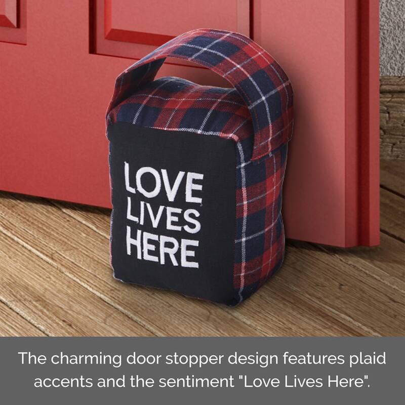 Elements Love Lives Here Door Stopper, 6 Inch - N/A