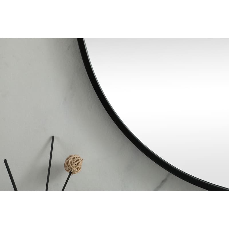 Indigo Home Metal Frame Oval Mirror 36x60 Inch