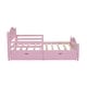 preview thumbnail 7 of 9, Full Size Storage Platform Bed with Storage Underneath, Pink