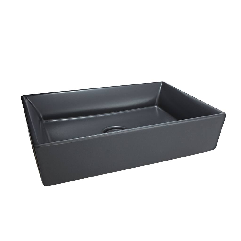 DXV D20080022 Pop 22" Rectangular Fireclay Vessel Bathroom Sink