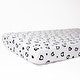 preview thumbnail 1 of 6, Rizzy Home Leopard Hearts Cotton Fitted Cribsheet - 28" X 52"