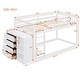 preview thumbnail 22 of 35, Wood Bunk Bed with 4 Drawers and 3 Shelves