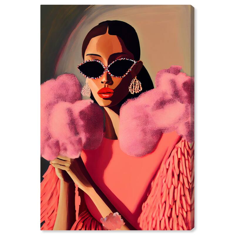 Wynwood Studio Fashion and Glam Glamorama III Pink and Coral Glam Wall Art Canvas Print
