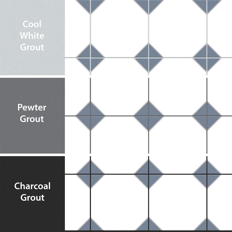 Merola Tile Canterbury Blue 12-7/8" x 12-7/8" Porcelain Floor and Wall Tile