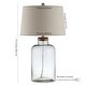 preview thumbnail 4 of 5, SAFAVIEH Lighting 27.5-inch Caden Glass Table Lamp (Set of 2) - 16" x 16" x 27.5"