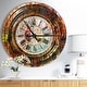preview thumbnail 7 of 8, Designart 'People and Time Acrylic Painting' Oversized Modern Wall CLock 23 in. wide x 23 in. high