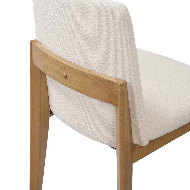Christopher Knight Home - Arlo Modern Upholstered Solid Wood Armless Dining Chair (Set of 2)