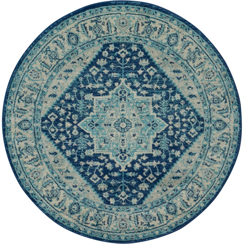 Nourison Tranquil Traditional Persian Medallion Area Rug