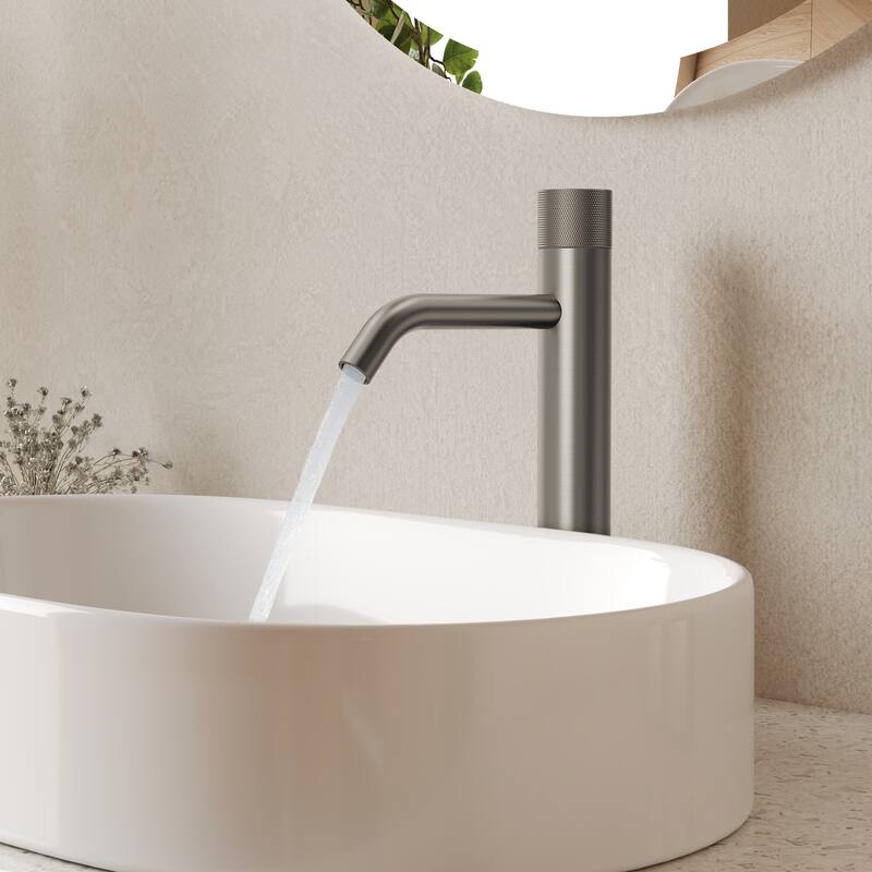 Modern Single Hole Bathroom Faucet,Deck Mount Sink Faucet
