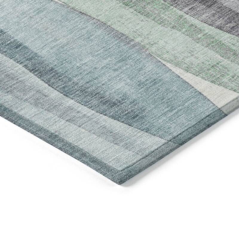 HomeRoots Abstract Transitional Rectangle Outdoor Rug
