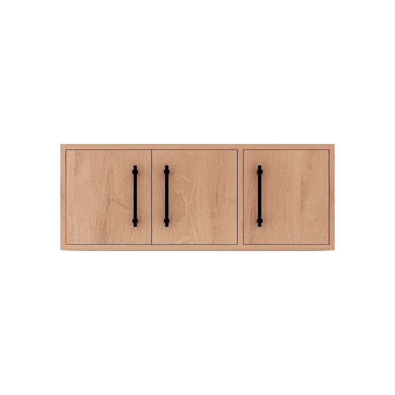 Victoria 36 Inches Top Cabinet Wall-Mounted (Right) - 35.7 - Oak Finish - Red Oak