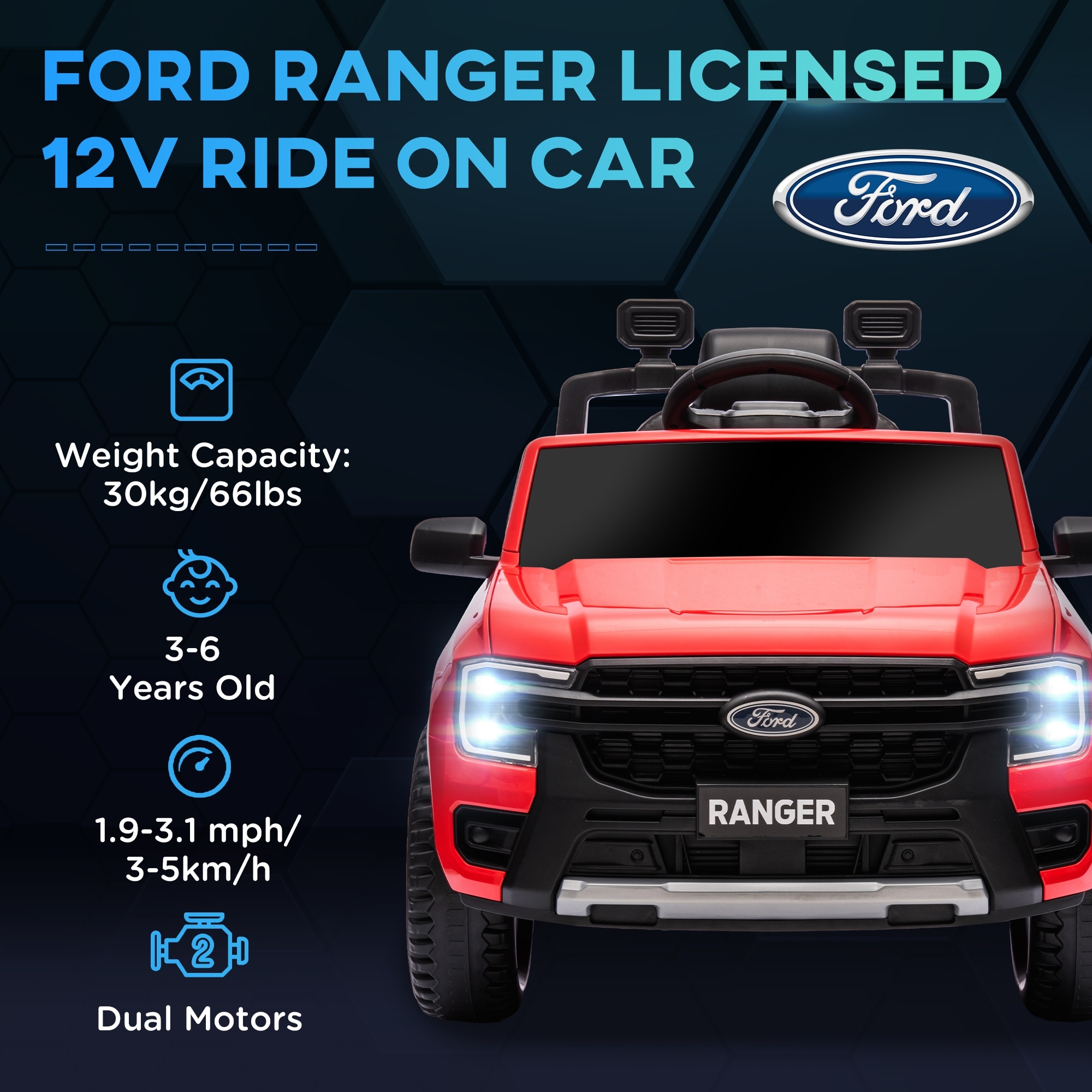 Ford ranger 12v ride on online