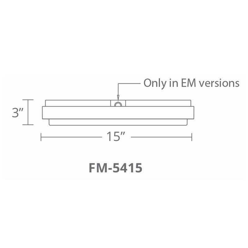 Zenith in LED Flush Mount Selectable CCT 2700-3000-3500-4000-5000K set to 2700K in Titanium
