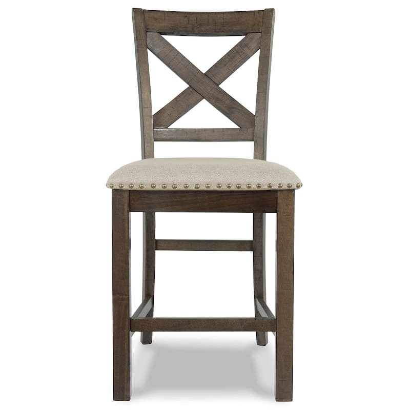 Signature Design by Ashley Moriville Grayish Brown 6-Piece Counter Height Dining Package