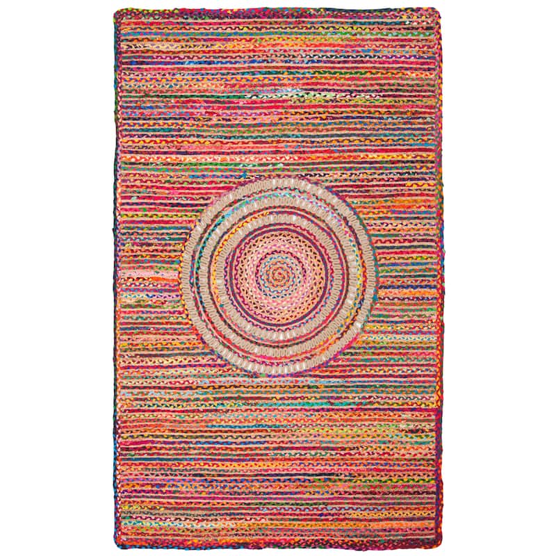 SAFAVIEH Handmade Braided Saibe Bohemian Cotton Rug