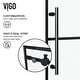 preview thumbnail 5 of 36, VIGO Elan Adjustable Sliding Shower Door in Matte Black