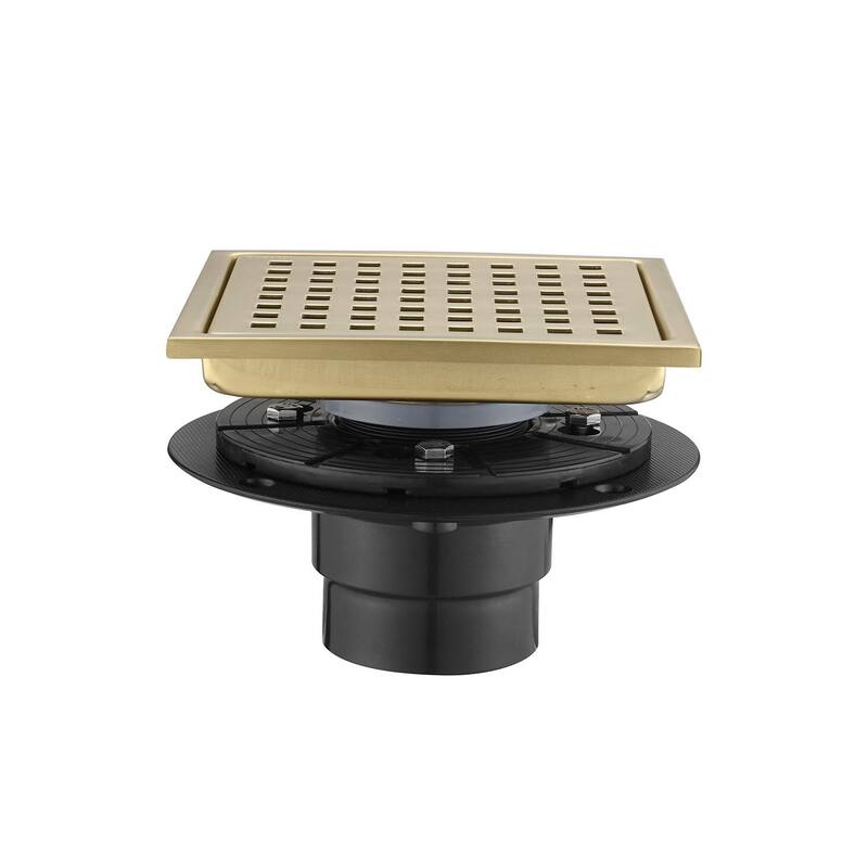 Topcraft 6-Inch Stainless Steel Square Floor Drain