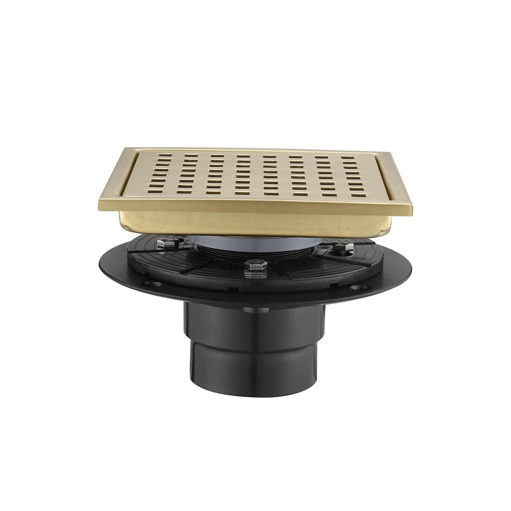 Topcraft 6-Inch Stainless Steel Square Floor Drain