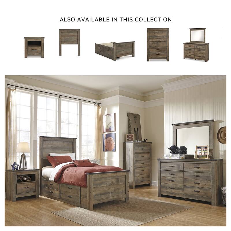 Trinell Brown Panel Headboard (Headboard Only)