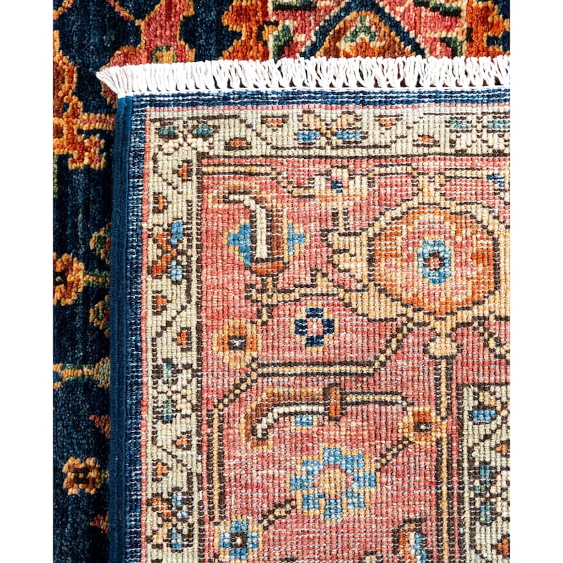 Serapi One-of-a-Kind Hand-Knotted Area Rug - Blue - 4' 3" x 5' 10"