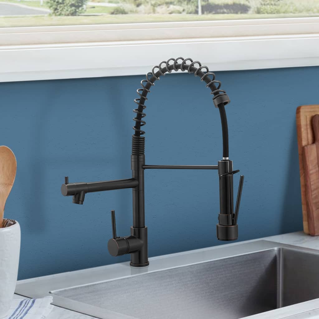 Topcraft Pull-down kitchen Faucet with Dual Sprayers