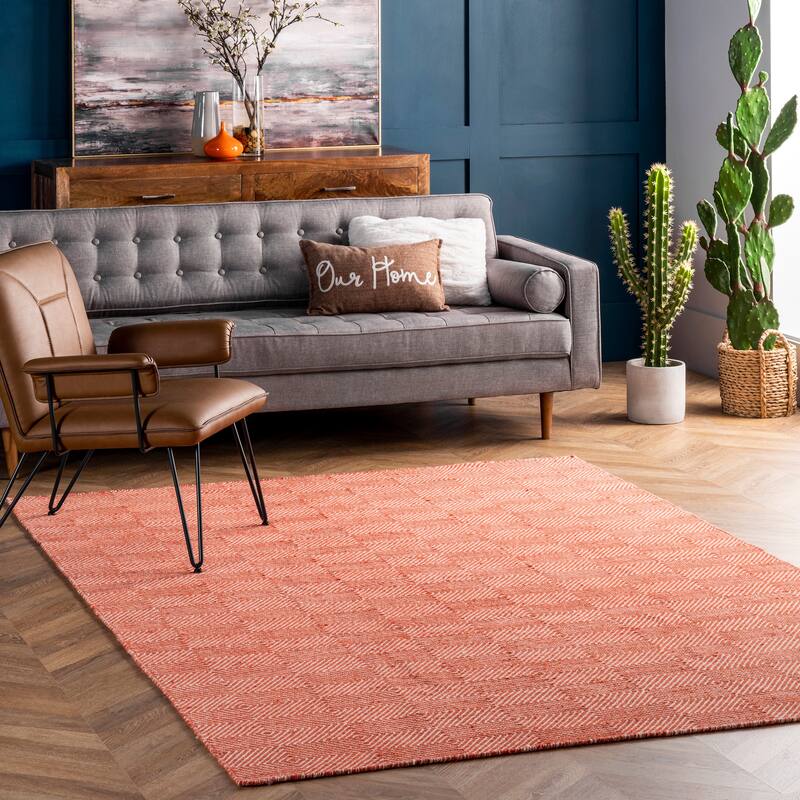 Nuloom Ago Geometric Wool Area Rug