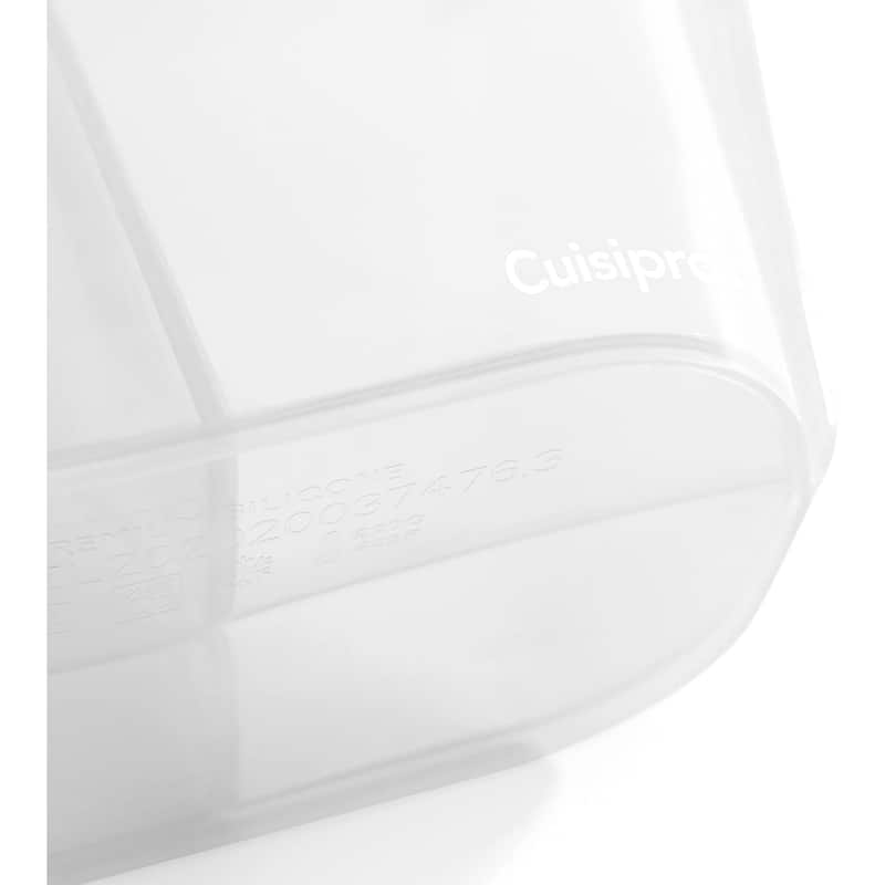 Cuisipro Silicone Stand Up Reusable Bag with Divider 44 oz