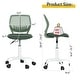 preview thumbnail 41 of 91, HomyLin Armless Swivel Kids Desk Chair with Mesh Padded Seating