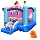 preview thumbnail 1 of 7, Gymax Inflatable Bounce House 3-in-1 Elephant Theme Inflatable Castle Kids