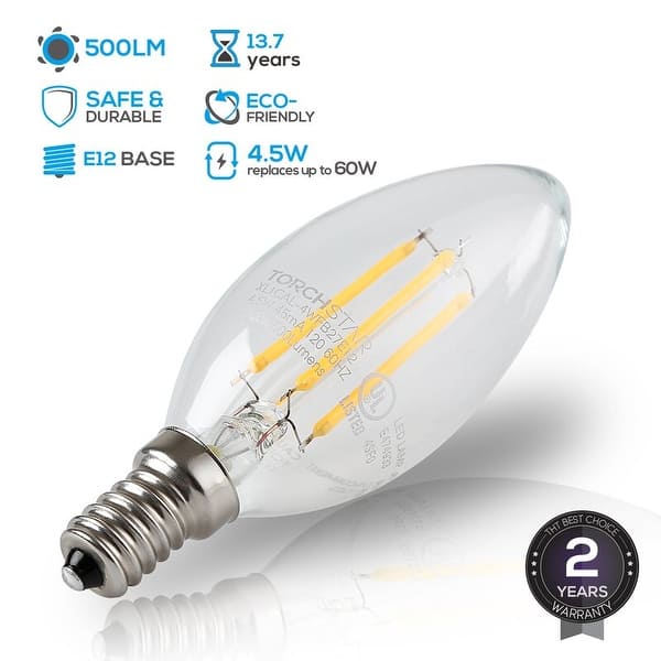 Shop C11 Led Dimmable Light Bulb 2700k On Sale Overstock 13380429 6 Pack