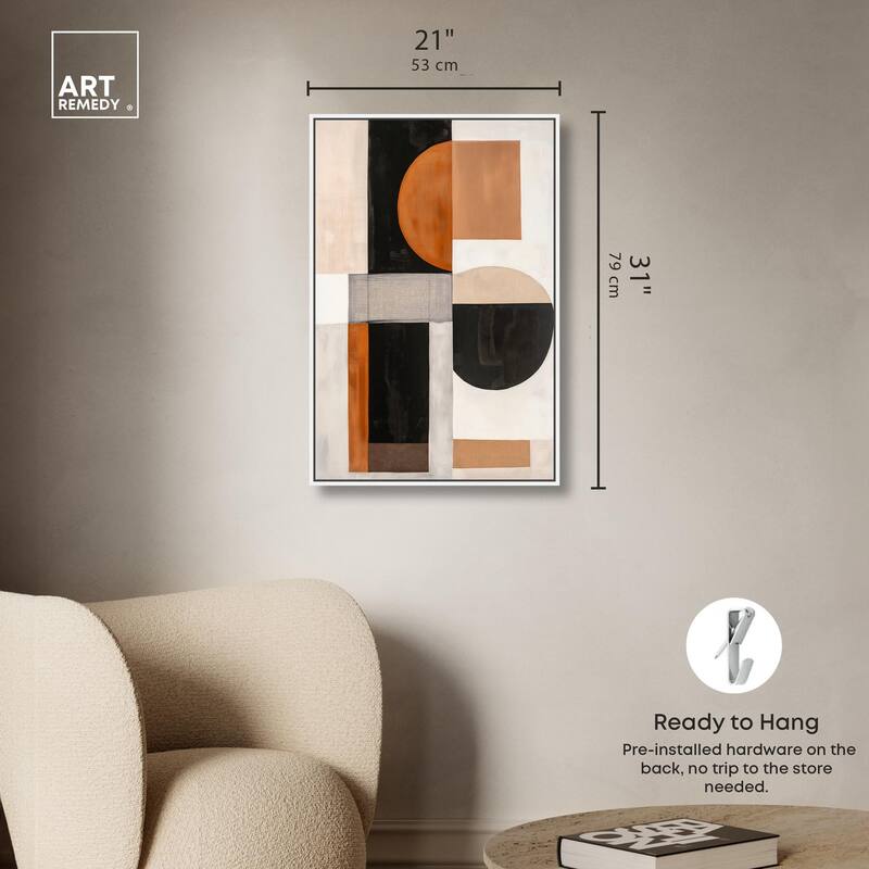 Divided Circle I Canvas by Art Remedy
