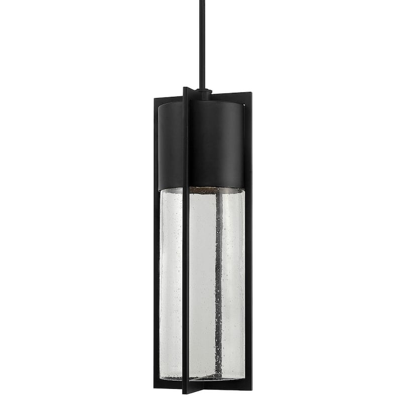 Hinkley Lighting Shelter 1 Light Dark Sky Outdoor Small Pendant with - Black