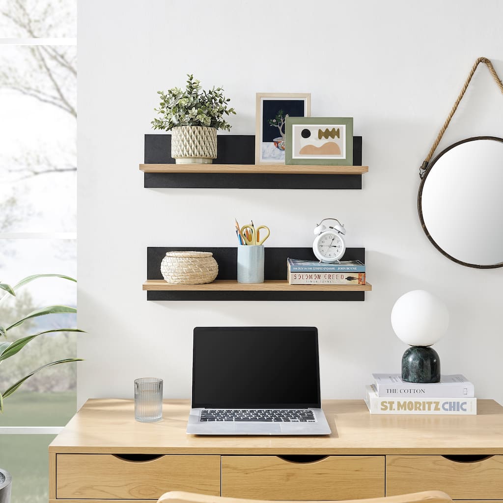 Danya B. Repose Display Photo Ledge Shelf Set of 2