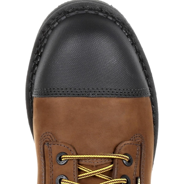 Georgia Boot Drill Dog Steel Toe Metatarsal Work Boot Black and Brown