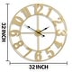preview thumbnail 3 of 4, Sorbus Large Wall Clock 32" - Battery Operated Analog Large Clock (Black)
