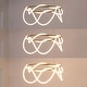 preview thumbnail 12 of 24, Nuvola 25" Contemporary Minimalist 360 Adjustable Silicone Neon Rope Dimmable Integrated LED Chandelier, by JONATHAN Y
