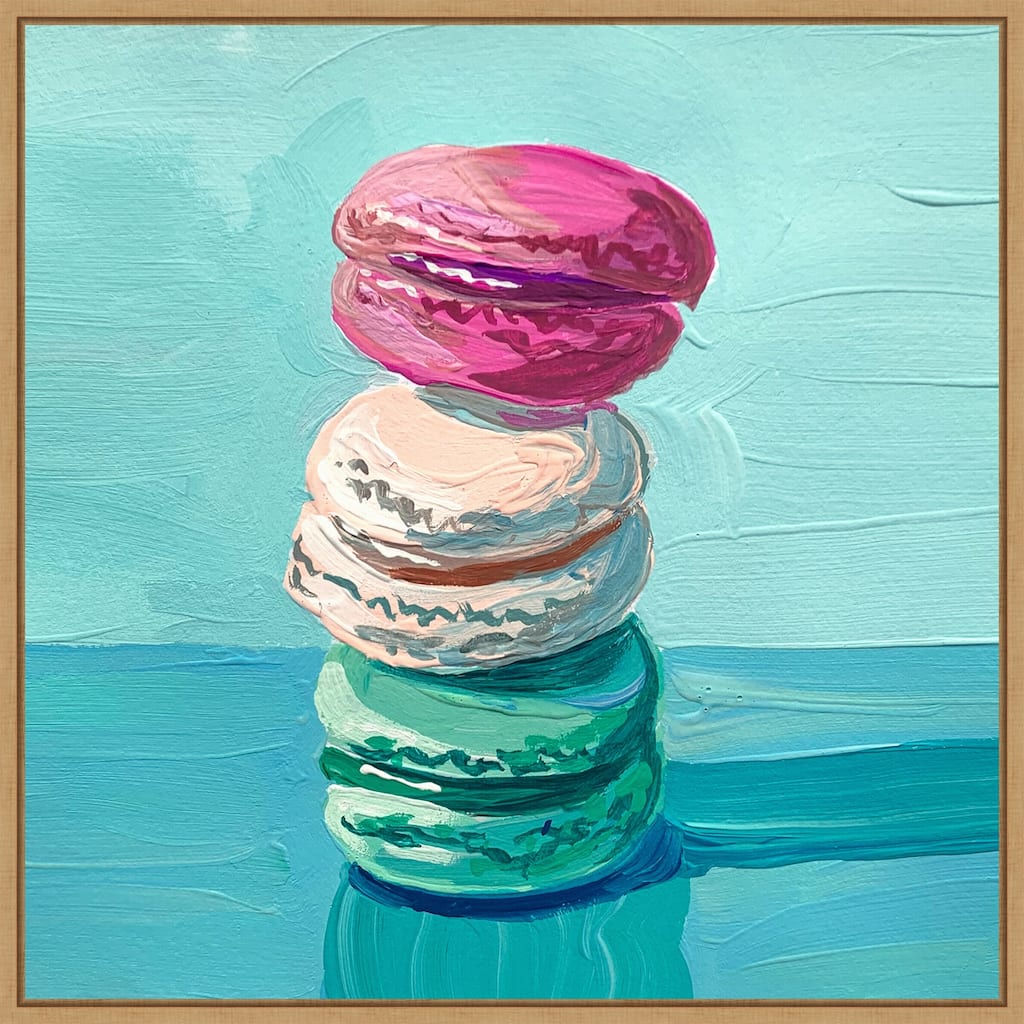 Macarons by Pauline Wegman Framed Canvas Wall Art Print
