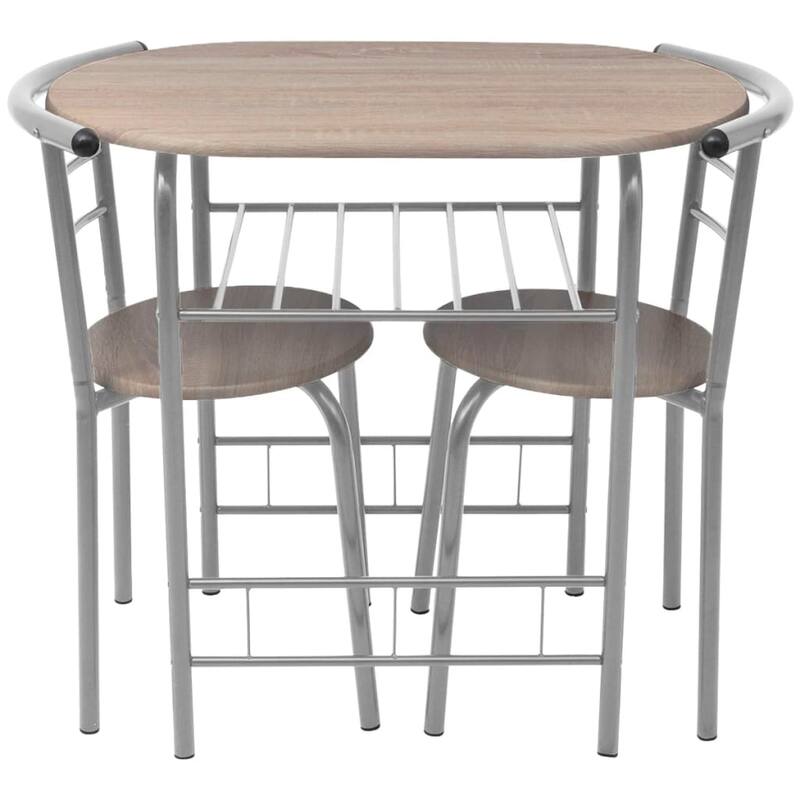 vidaXL Breakfast Bar Set MDF