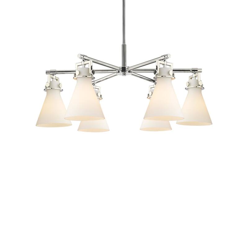 Innovations Lighting 411-6CR-16-26 Newton Cone Chandelier Newton Cone
