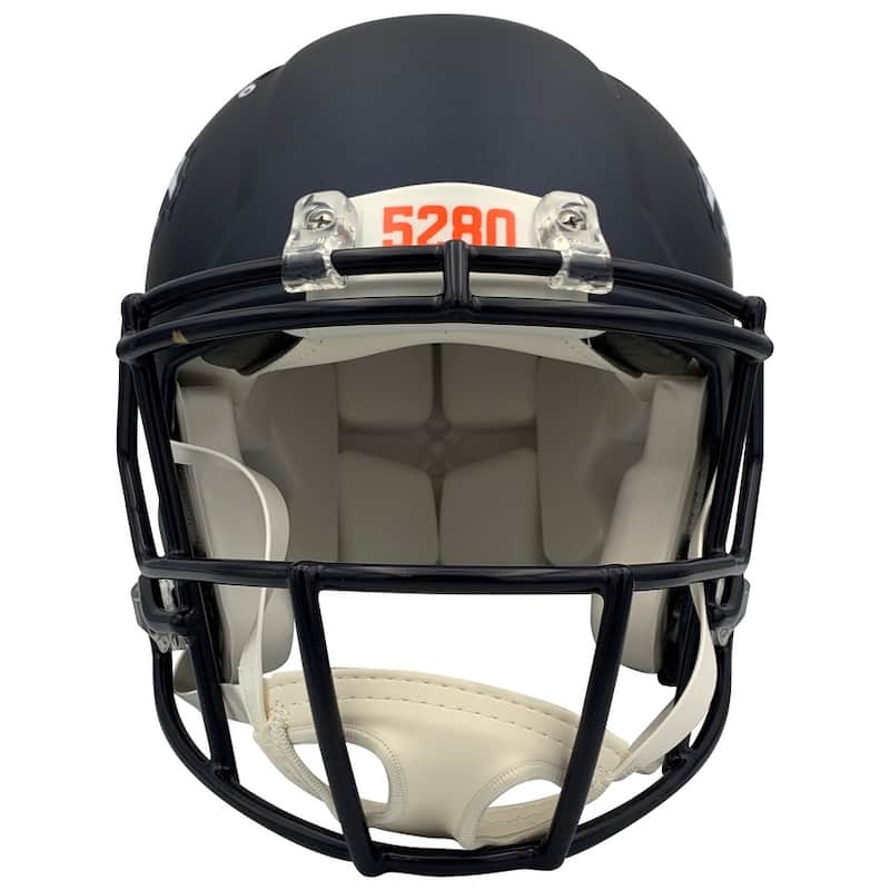 Bo Nix Autographed Denver Broncos Signed 2024 Full Sized Authentic Football Helmet Beckett COA - 8'6" x 11'6"