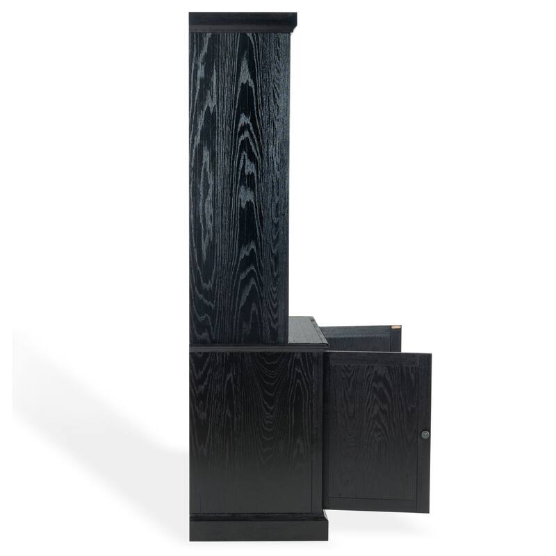 SAFAVIEH Couture Haylina 4-Shelf Wood Bookcase - 40"W x 21"D x 79"H